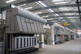  gas heat treatment aluminium  furnace aluminium rod production line